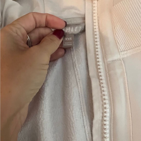 Athleta white zip up size XXS - fits like XS - Picture 2 of 5